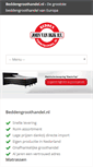 Mobile Screenshot of beddengroothandel.nl